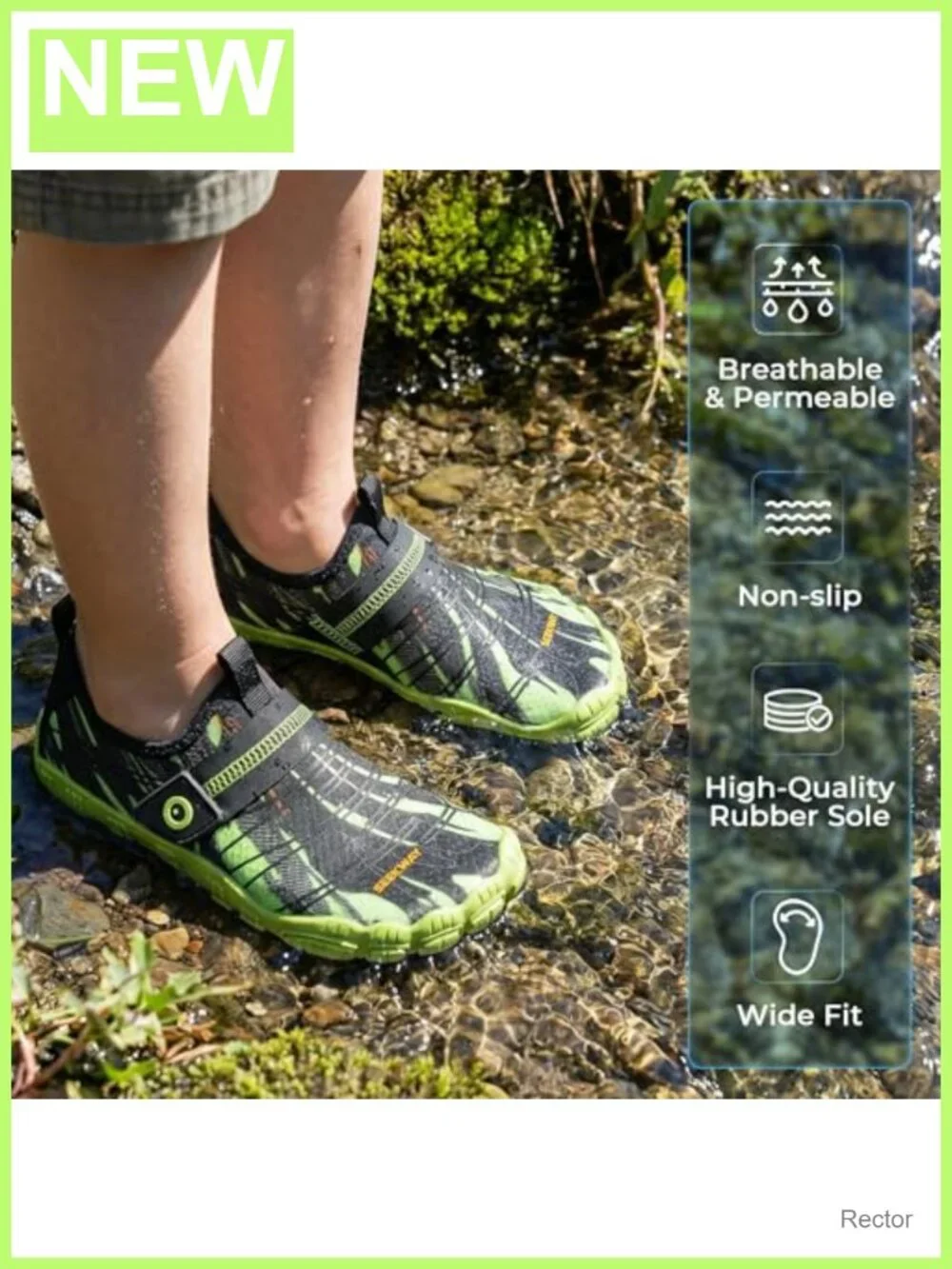 Kids Barefoot Water Shoes Wide Toe Box Quick-Dry Mesh Athletic